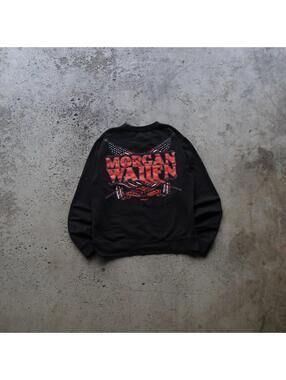 Morgan Wallen Sweatshirt Mens Medium Black One Night At A Time Crewneck
